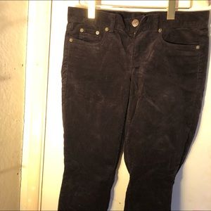 Dark purple corduroy pants